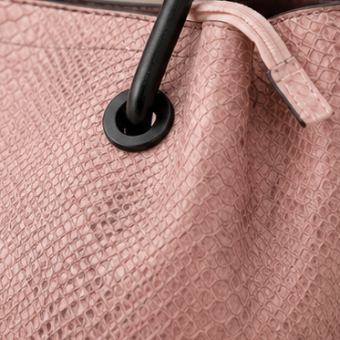 Pink Textured Shoulder Tote Bag